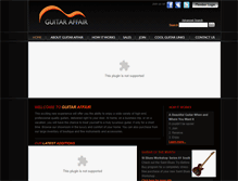 Tablet Screenshot of guitaraffair.com